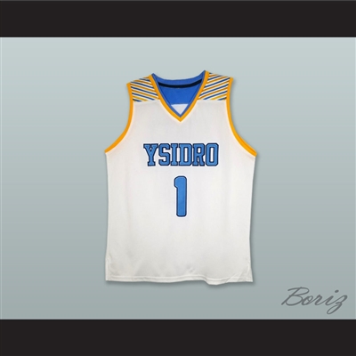 Mikey Williams 1 San Ysidro High School Cougars White Basketball Jersey