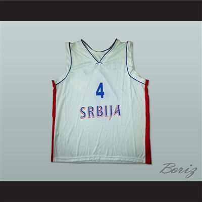 Milos Teodosic 4 Serbia Basketball Jersey