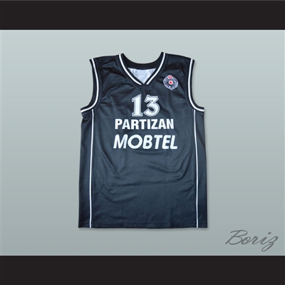 Milos Vujanic 13 KK Partizan Belgrade Basketball Jersey
