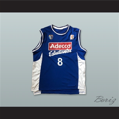 Miso 8 CB Estudiantes Madrid Spain Blue Basketball Jersey