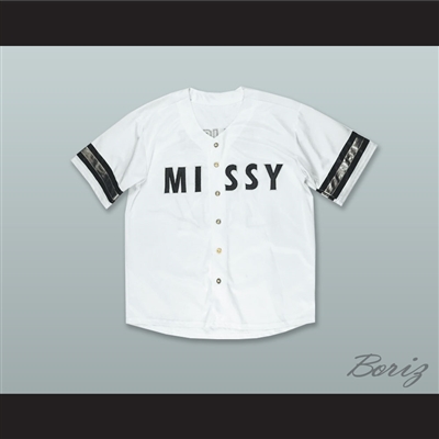 Missy Elliot 757 Supa Dupa Fly White Baseball Jersey