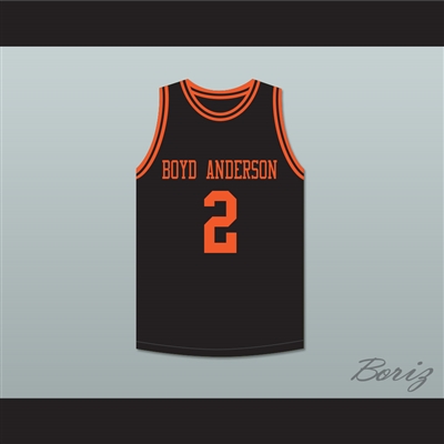 Mitch Richmond 2 Boyd H. Anderson High School Cobras Black Basketball Jersey