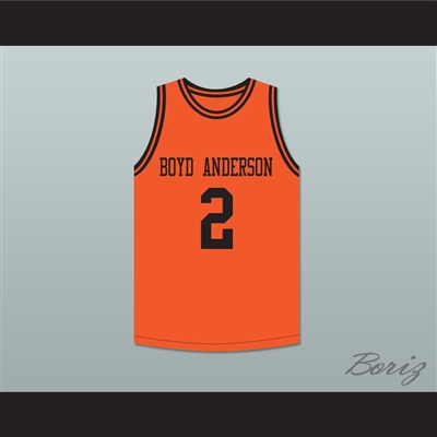 Mitch Richmond 2 Boyd H. Anderson High School Cobras Orange Basketball Jersey