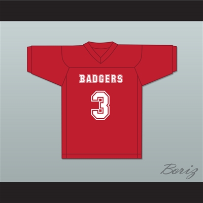 Mitchell 3 Putnam Badgers High School Red Football Jersey The Turkey Bowl