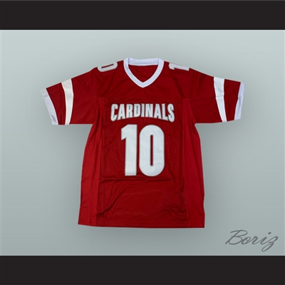 Mitchell Trubisky 10 Mentor High School The Fighting Cardinals Red Football Jersey
