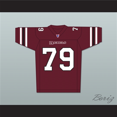 Jamal Duff Clarence Monroe 79 Boston Rebels Home Football Jersey Includes League Patch
