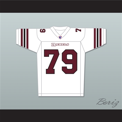Jamal Duff Clarence Monroe 79 Boston Rebels Away Football Jersey Includes League Patch