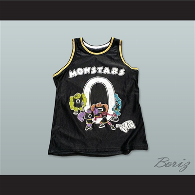 Monstars 0 Black Basketball Jersey Space Jam