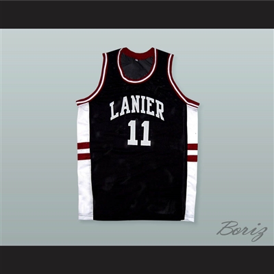 Monta Ellis 11 Lanier High School Bulldogs Black Basketball Jersey