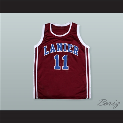 Monta Ellis 11 Lanier High School Bulldogs Maroon Basketball Jersey