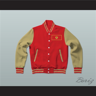Montenegro Varsity Letterman Jacket-Style Sweatshirt