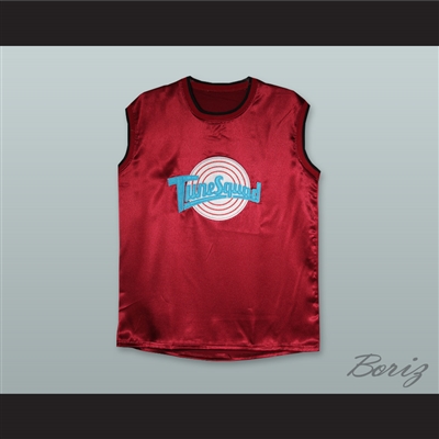 Motaw 23 Tune Squad Maroon Silk Basketball Jersey