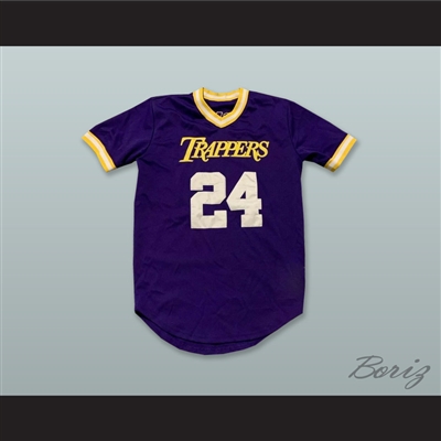 Mover 24 Trappers Purple Pullover Baseball Jersey