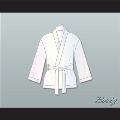 Muhammad Ali White Satin Half Boxing Robe