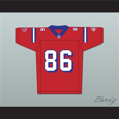 David Denman Brian Murphy 86 Washington Sentinels Home Football Jersey The Replacements Includes League Patch 2