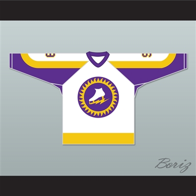 WHA 1973-74 New York Golden Blades Norm Ferguson 9 Home Hockey Jersey