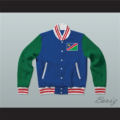 Namibia Varsity Letterman Jacket-Style Sweatshirt