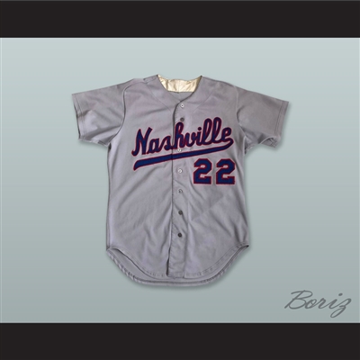 Nashville Sounds 22 Gray Baseball Jersey