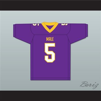 Nate Hobbs 5 Louisville Male High School Bulldogs Purple Football Jersey 2