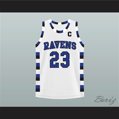 Nathan Scott 23 One Tree Hill Ravens White Basketball Jersey