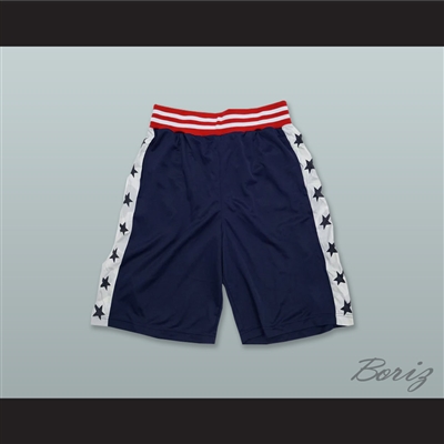 Navy Blue with Stars Basketball Shorts