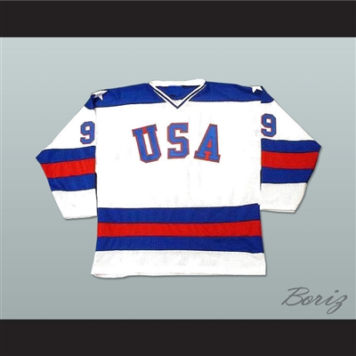 1980 Miracle On Ice Team USA Neal Broten 9 Hockey Jersey