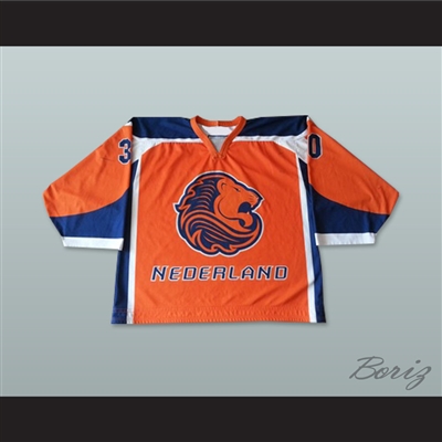 Nederland National Team Orange Hockey Jersey
