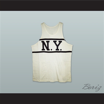 1920-21 New York Whirlwinds 9 White Basketball Jersey