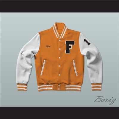Nick Brady 10 Gerald R. Ford High School Tigers Varsity Letterman Jacket-Style Sweatshirt Fired Up!