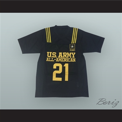 Nick Chubb 21 U.S. Army High School All-American Black Football Jersey