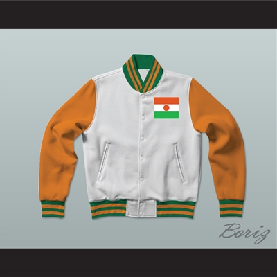 Niger Varsity Letterman Jacket-Style Sweatshirt