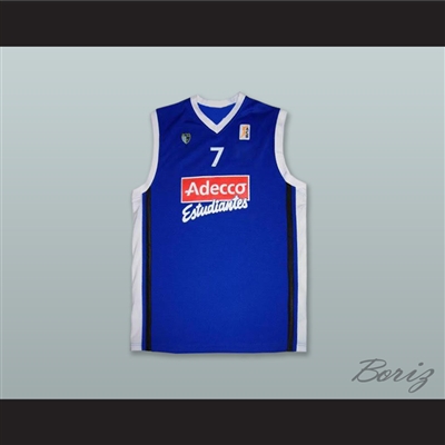 Nikola Loncar 7 CB Estudiantes Madrid Spain Blue Basketball Jersey