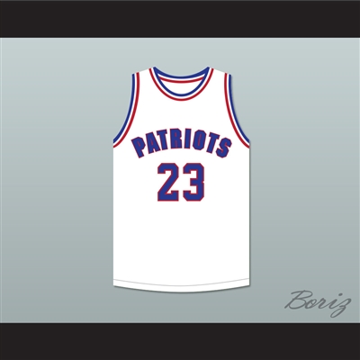 Noah Greggory 23 Will Foster High School Patriots White Basketball Jersey The Red Sneakers