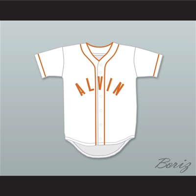 Nolan Ryan 34 Alvin High School Yellowjackets White Baseball Jersey 2