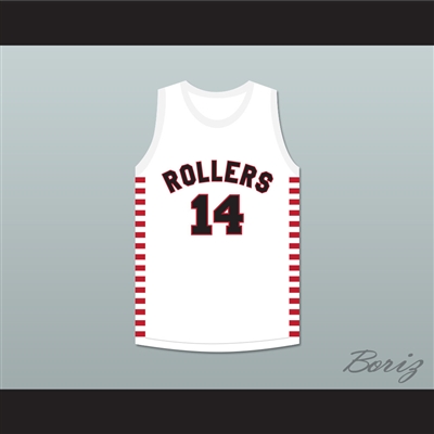 George Nostrand 14 Providence Steamrollers White Basketball Jersey 2