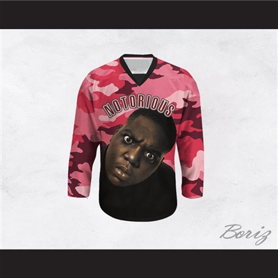 Notorious B.I.G. 21 Pink Camouflage Hockey Jersey