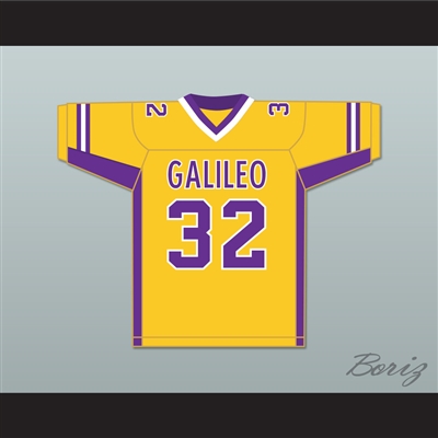 OJ Simpson 32 Galileo Academy of Science and Technology Lions Yellow Gold Football Jersey