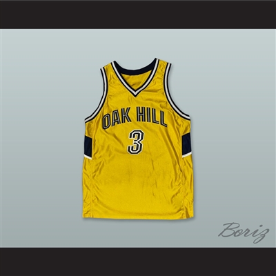 Oak Hill Academy 3 Gold Basketball Jersey