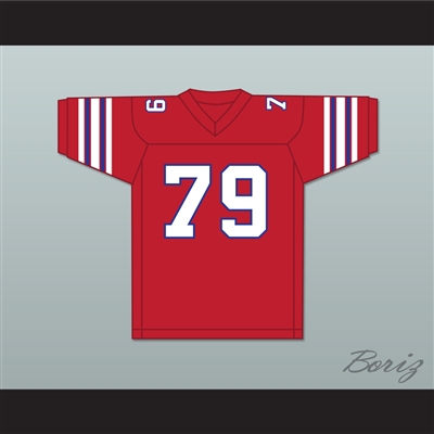 Fred 'Ogre' Palowski 79 Adams College Atoms Red Football Jersey Revenge of the Nerds