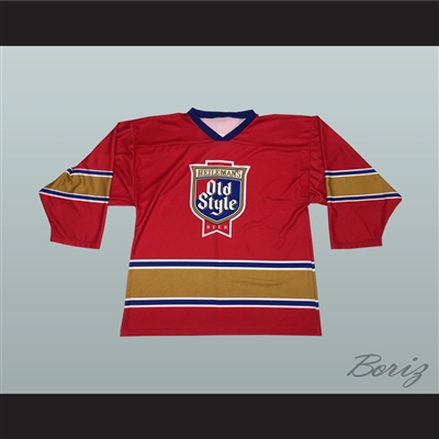 Heileman's Old Style Beer Red Hockey Jersey