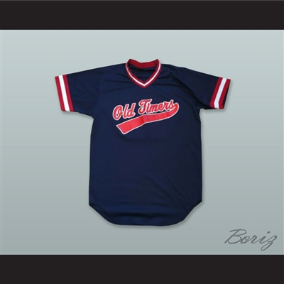 Old Timers 30 Navy Blue Pullover Baseball Jersey