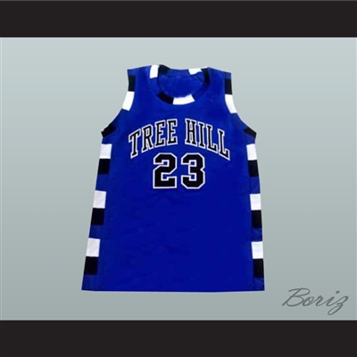 Nathan Scott 23 One Tree Hill Ravens Blue Basketball Jersey