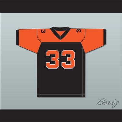 Orc Fogteeth 33 Black/Orange Football Jersey Bright