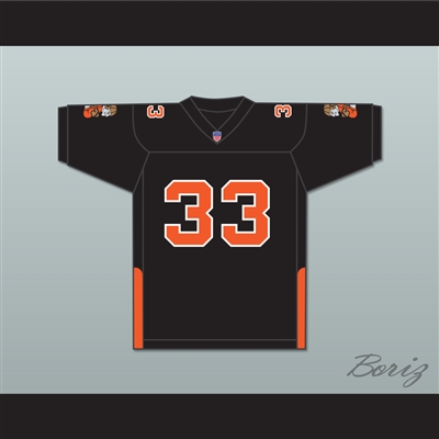 Orc Fogteeth 33 Black Football Jersey with Patches