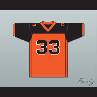 Orc Fogteeth 33 Orange/Black Football Jersey