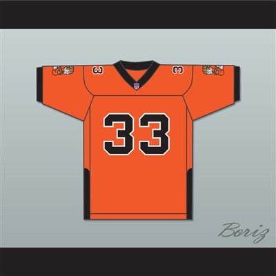 Orc Fogteeth 33 Orange Football Jersey with Patches