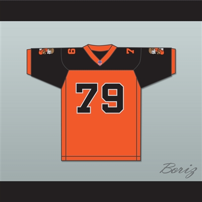Orc Fogteeth 79 Orange/Black Football Jersey with Patches