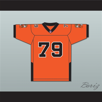 Orc Fogteeth 79 Orange Football Jersey with Patches