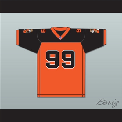 Orc Fogteeth Dorghu 99 Orange/Black Football Jersey with Patches