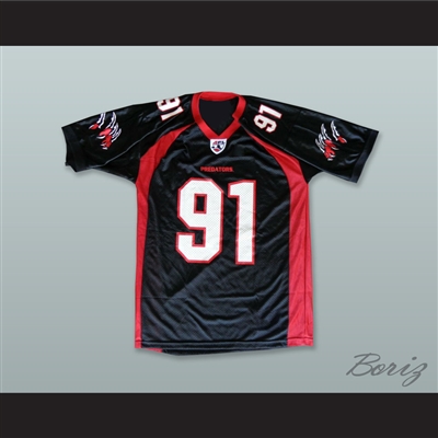Orlando Predators 91 Black Football Jersey